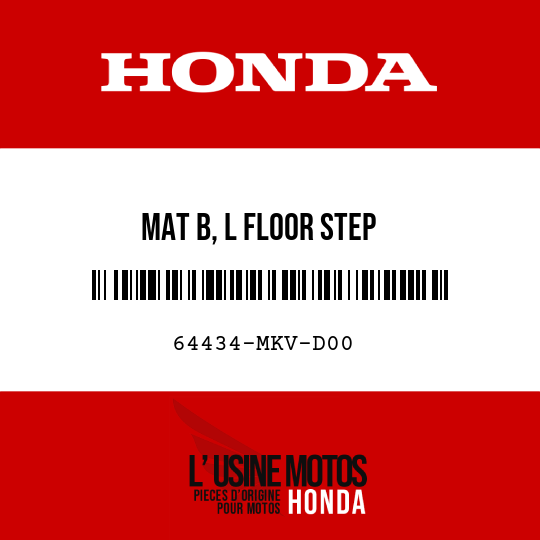image de 64434-MKV-D00 MAT B, L FLOOR STEP