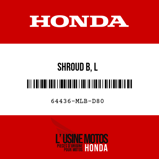 image de 64436-MLB-D80 SHROUD B, L