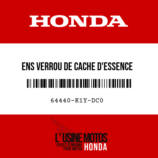 image de 64440-K1Y-DC0 ENS VERROU DE CACHE D'ESSENCE