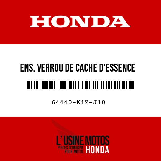image de 64440-K1Z-J10 ENS. VERROU DE CACHE D'ESSENCE