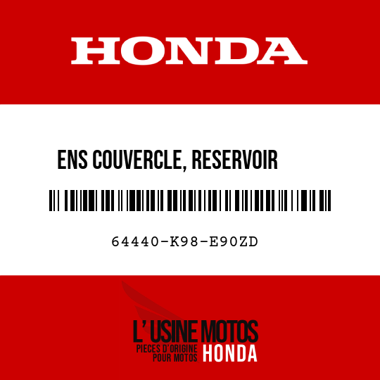 image de 64440-K98-E90ZD ENS COUVERCLE, RESERVOIR     CARBURANT G (WL) TYPE1