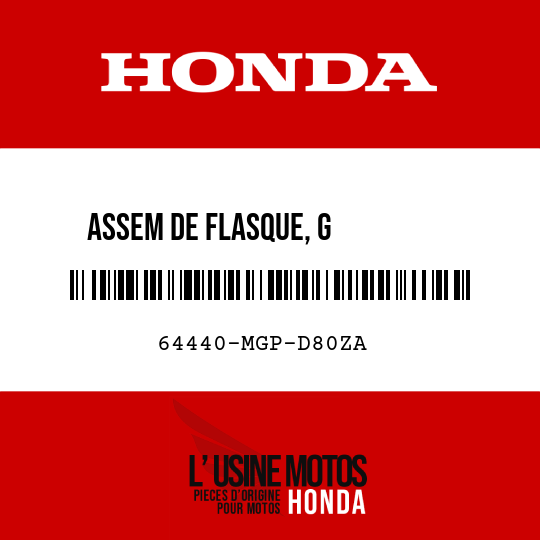 image de 64440-MGP-D80ZA ASSEM DE FLASQUE, G         INFERIEUR (WL) TYPE2
