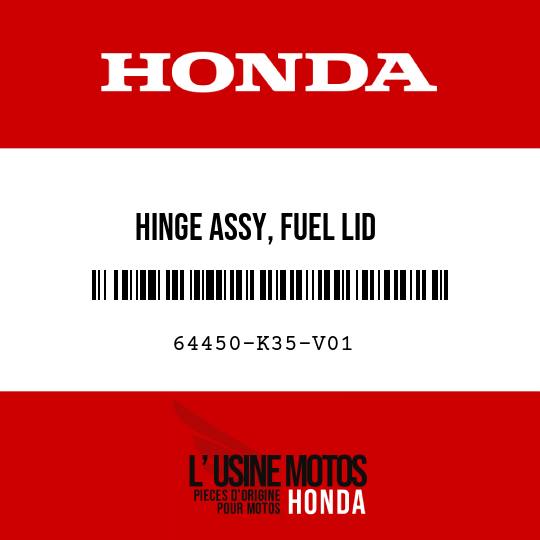 image de 64450-K35-V01 HINGE ASSY, FUEL LID