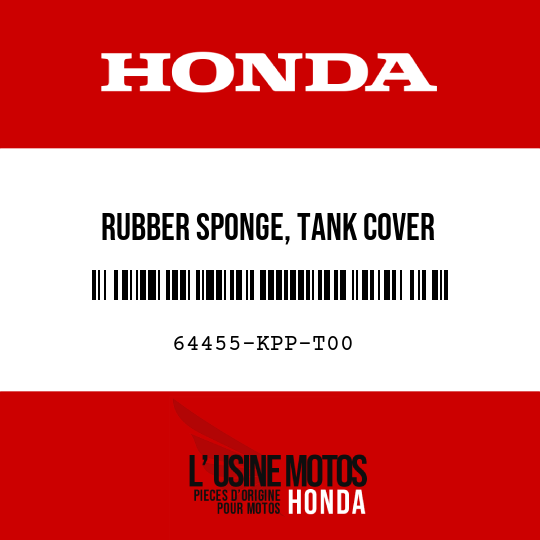 image de 64455-KPP-T00 RUBBER SPONGE, TANK COVER