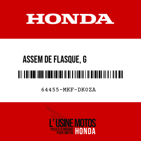 image de 64455-MKF-DK0ZA ASSEM DE FLASQUE, G         INFERIEUR (WL) TYPE1