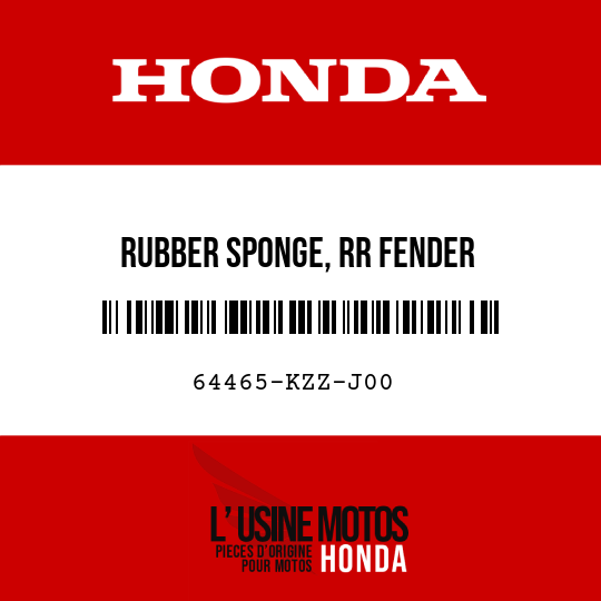image de 64465-KZZ-J00 RUBBER SPONGE, RR FENDER