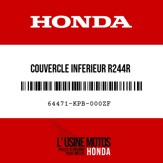 image de 64471-KPB-000ZF COUVERCLE INFERIEUR R244R