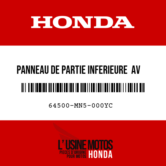 image de 64500-MN5-000YC PANNEAU DE PARTIE INFERIEURE  AV NH390P 