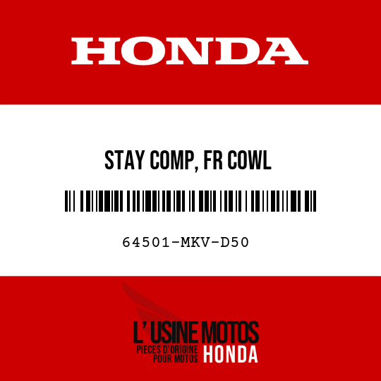 image de 64501-MKV-D50 STAY COMP, FR COWL