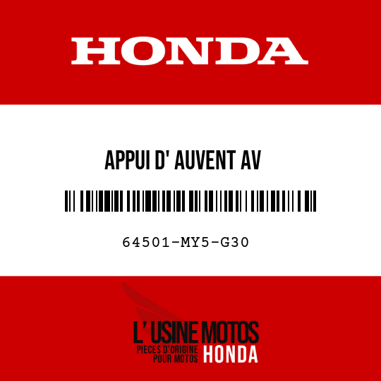 image de 64501-MY5-G30 APPUI D' AUVENT AV