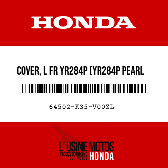 image de 64502-K35-V00ZL COVER, L FR YR284P (YR284P PEARL HAVANA BROWN)