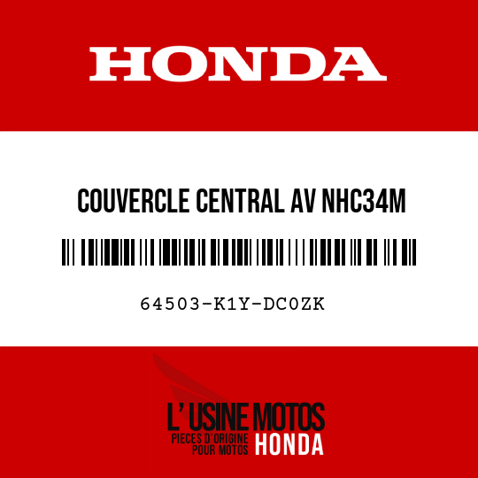 image de 64503-K1Y-DC0ZK COUVERCLE CENTRAL AV NHC34M
