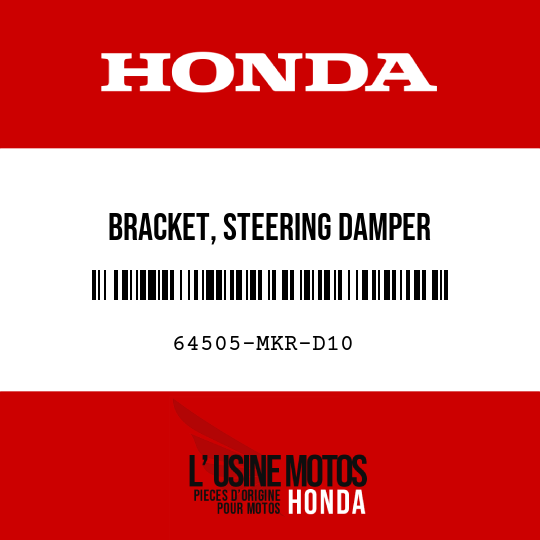 image de 64505-MKR-D10 BRACKET, STEERING DAMPER
