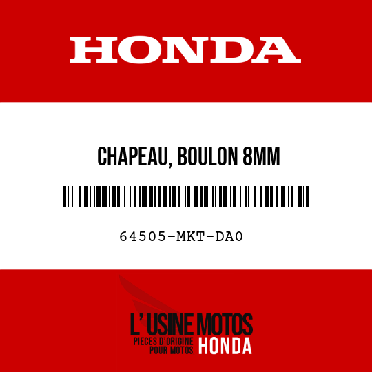 image de 64505-MKT-DA0 CHAPEAU, BOULON 8MM