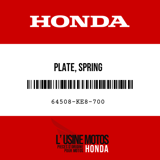 image de 64508-KE8-700 PLATE, SPRING