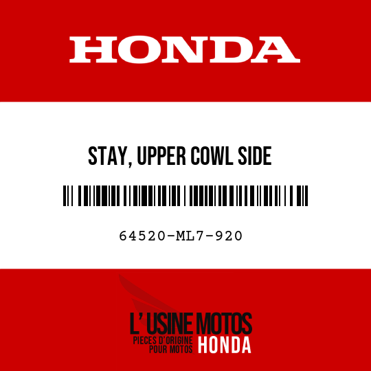 image de 64520-ML7-920 STAY, UPPER COWL SIDE