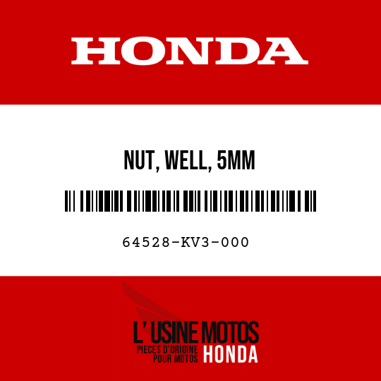image de 64528-KV3-000 NUT, WELL, 5MM