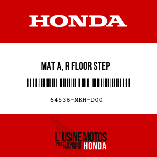 image de 64536-MKH-D00 MAT A, R FLOOR STEP