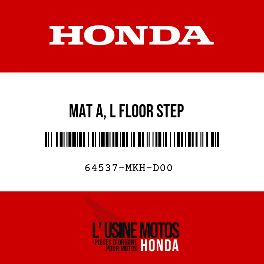 image de 64537-MKH-D00 MAT A, L FLOOR STEP