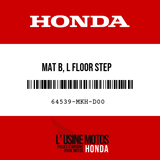image de 64539-MKH-D00 MAT B, L FLOOR STEP