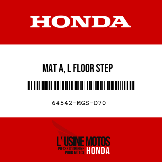 image de 64542-MGS-D70 MAT A, L FLOOR STEP
