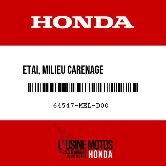 image de 64547-MEL-D00 ETAI, MILIEU CARENAGE         SUPERIEUR