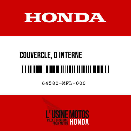 image de 64580-MFL-000 COUVERCLE, D INTERNE         SUPERIEUR