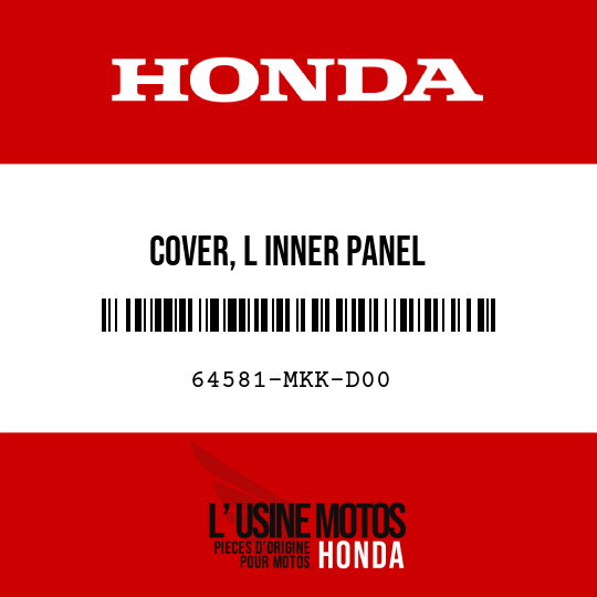 image de 64581-MKK-D00 COVER, L INNER PANEL