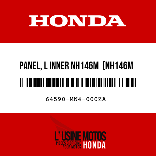 image de 64590-MN4-000ZA PANEL, L INNER NH146M  (NH146M ACCURATE SILVER METALLIC)