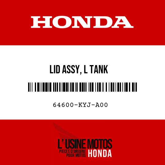 image de 64600-KYJ-A00 LID ASSY, L TANK