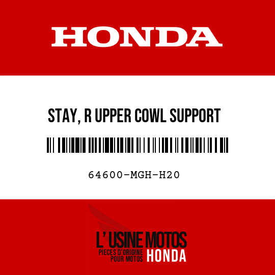 image de 64600-MGH-H20 STAY, R UPPER COWL SUPPORT