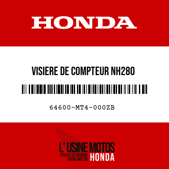 image de 64600-MT4-000ZB VISIERE DE COMPTEUR NH280 