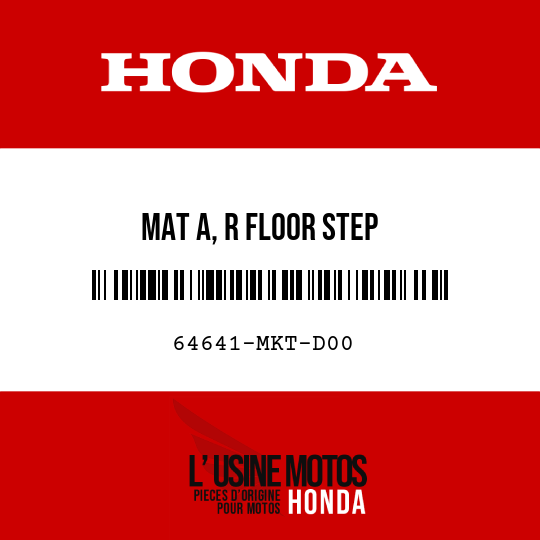 image de 64641-MKT-D00 MAT A, R FLOOR STEP