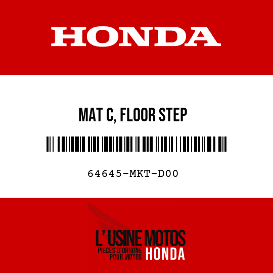 image de 64645-MKT-D00 MAT C, FLOOR STEP