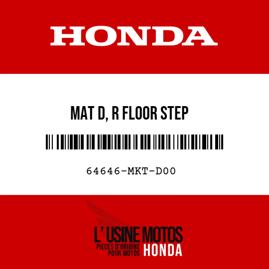 image de 64646-MKT-D00 MAT D, R FLOOR STEP