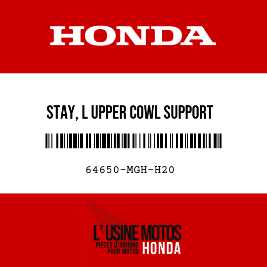 image de 64650-MGH-H20 STAY, L UPPER COWL SUPPORT