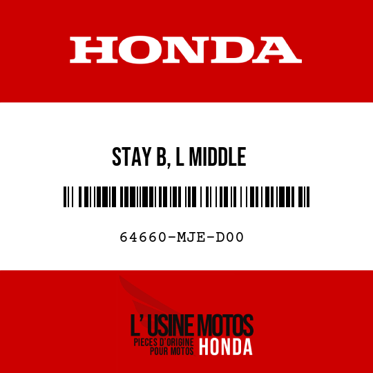 image de 64660-MJE-D00 STAY B, L MIDDLE