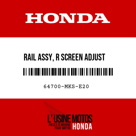 image de 64700-MKS-E20 RAIL ASSY, R SCREEN ADJUST