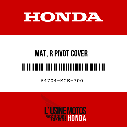 image de 64704-MGE-700 MAT, R PIVOT COVER