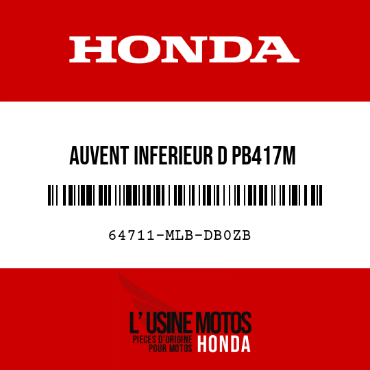 image de 64711-MLB-DB0ZB AUVENT INFERIEUR D PB417M