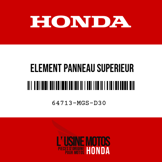 image de 64713-MGS-D30 ELEMENT PANNEAU SUPERIEUR