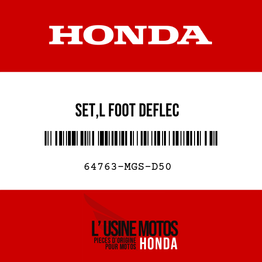 image de 64763-MGS-D50 SET,L FOOT DEFLEC