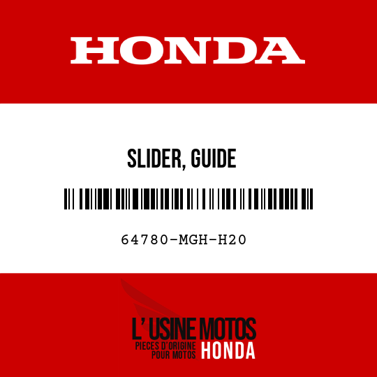 image de 64780-MGH-H20 SLIDER, GUIDE