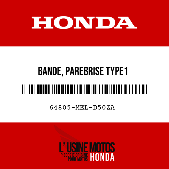image de 64805-MEL-D50ZA BANDE, PAREBRISE TYPE1
