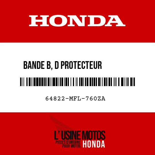 image de 64822-MFL-760ZA BANDE B, D PROTECTEUR        SUPERIEUR TYPE1