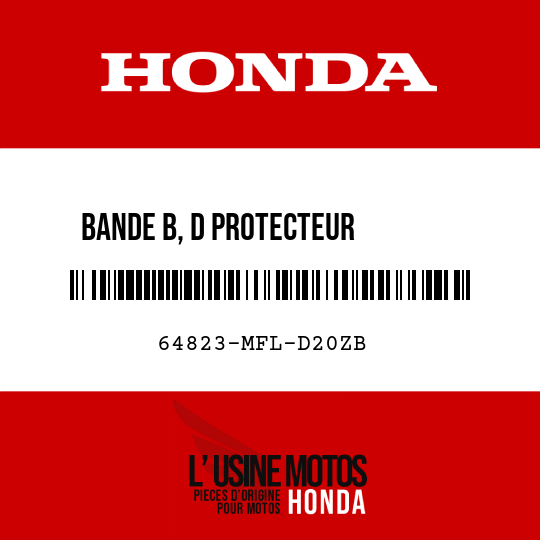 image de 64823-MFL-D20ZB BANDE B, D PROTECTEUR        SUPERIEUR TYPE2