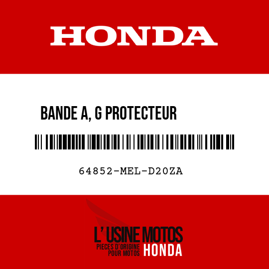 image de 64852-MEL-D20ZA BANDE A, G PROTECTEUR        SUPERIEUR TYPE1