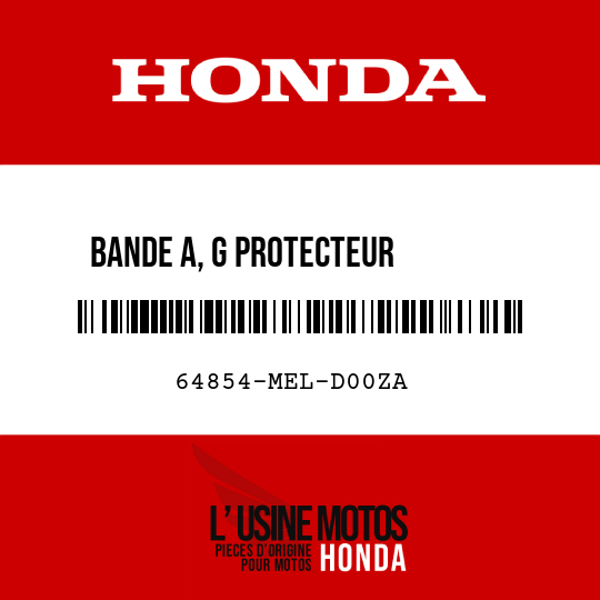 image de 64854-MEL-D00ZA BANDE A, G PROTECTEUR        SUPERIEUR () TYPE1