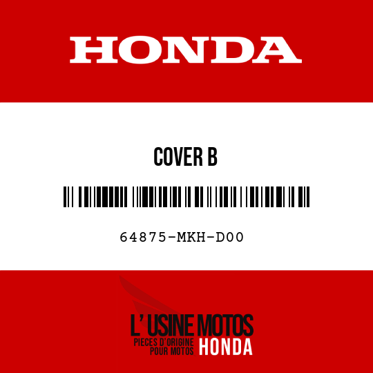 image de 64875-MKH-D00 COVER B