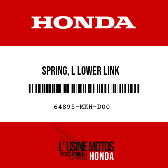 image de 64895-MKH-D00 SPRING, L LOWER LINK
